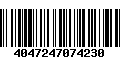 Código de Barras 4047247074230