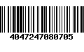 Código de Barras 4047247080705