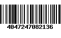 Código de Barras 4047247082136