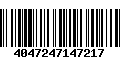 Código de Barras 4047247147217