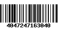 Código de Barras 4047247163040