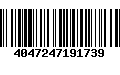 Código de Barras 4047247191739