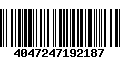 Código de Barras 4047247192187