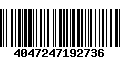 Código de Barras 4047247192736