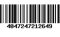 Código de Barras 4047247212649