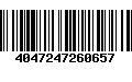 Código de Barras 4047247260657