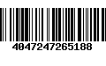 Código de Barras 4047247265188