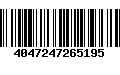 Código de Barras 4047247265195