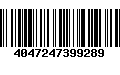 Código de Barras 4047247399289