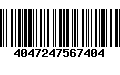 Código de Barras 4047247567404