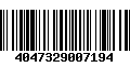 Código de Barras 4047329007194