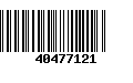 Código de Barras 40477121