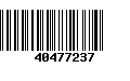 Código de Barras 40477237