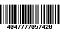 Código de Barras 4047777057420