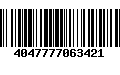 Código de Barras 4047777063421