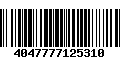 Código de Barras 4047777125310