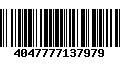 Código de Barras 4047777137979