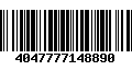 Código de Barras 4047777148890