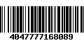 Código de Barras 4047777168089