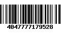 Código de Barras 4047777179528