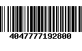 Código de Barras 4047777192800