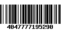 Código de Barras 4047777195290