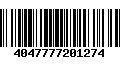 Código de Barras 4047777201274