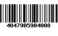 Código de Barras 4047905904008