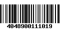 Código de Barras 4048900111019