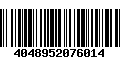 Código de Barras 4048952076014