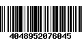 Código de Barras 4048952076045