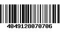 Código de Barras 4049128070706