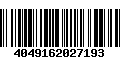 Código de Barras 4049162027193