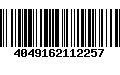 Código de Barras 4049162112257