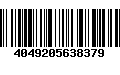 Código de Barras 4049205638379