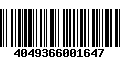 Código de Barras 4049366001647