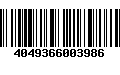 Código de Barras 4049366003986