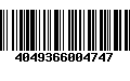 Código de Barras 4049366004747