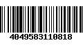 Código de Barras 4049583110818