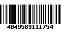 Código de Barras 4049583111754