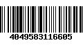 Código de Barras 4049583116605