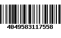 Código de Barras 4049583117558