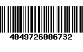 Código de Barras 4049726006732