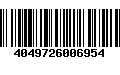 Código de Barras 4049726006954