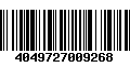 Código de Barras 4049727009268