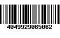 Código de Barras 4049929065062