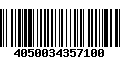 Código de Barras 4050034357100