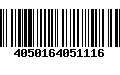 Código de Barras 4050164051116