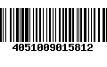 Código de Barras 4051009015812