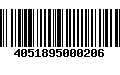 Código de Barras 4051895000206